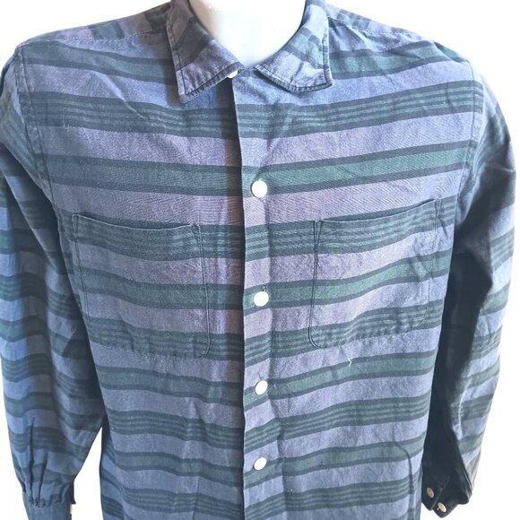 Vintage Men's Shirt Medium 1950's Loop Button Frederick & Nelson Seattle Camper - Picture 1 of 8